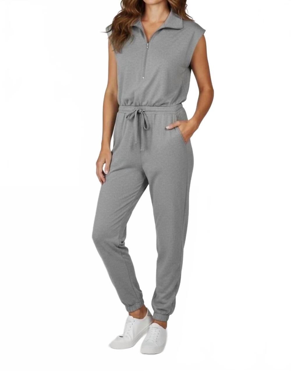 NEW WISHLIST 3/4 zip jumper in grey